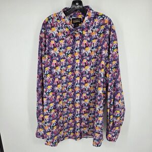 Cremieux Premium Denim 3XL Floral Print Long Sleeve Button Down Shirt